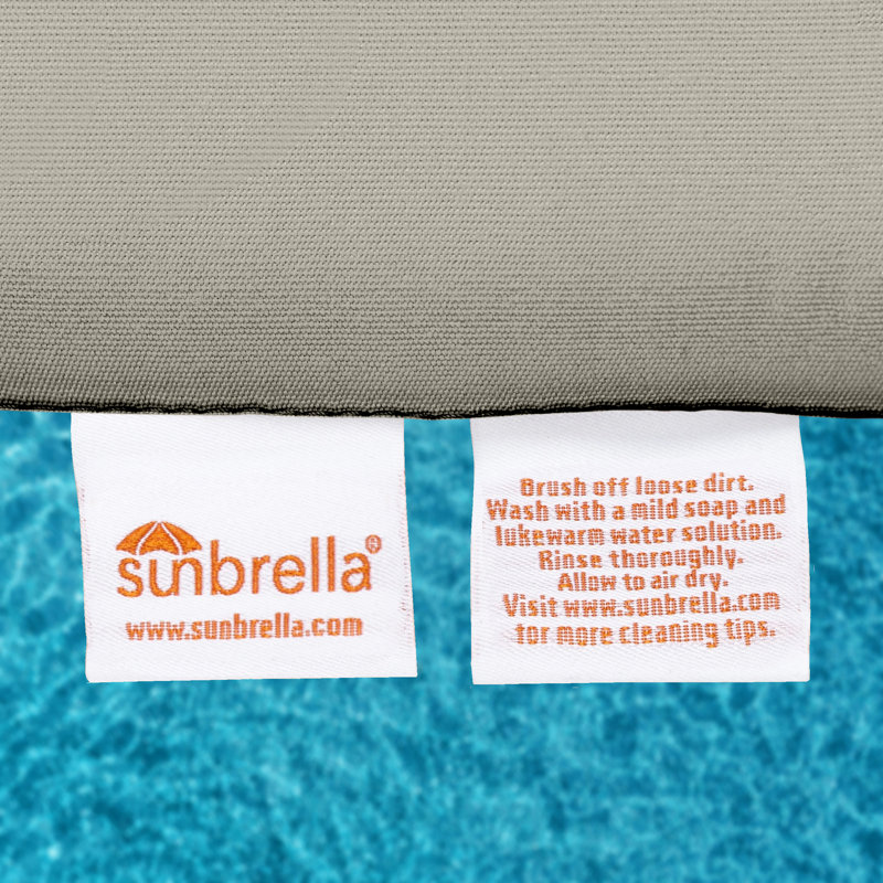 Coussin de siège extérieur Amala Sunbrella®, Sunbrella® spectre colombe, L 28,5 po x P 28,5 po