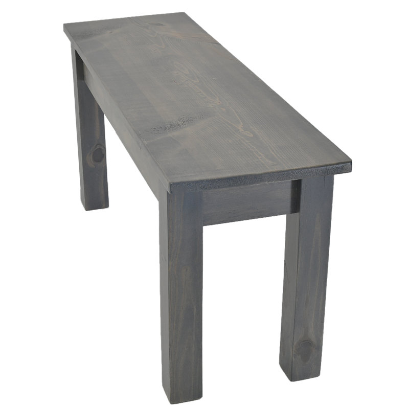 Ariana Solid Wood Bench, 17" H x 72" W x 12" D