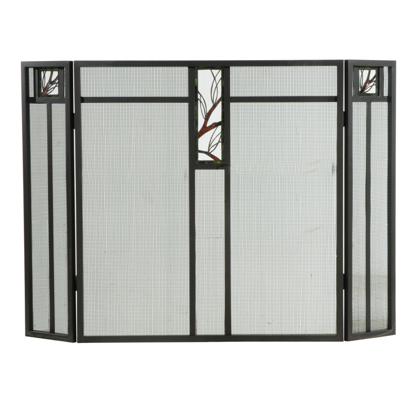 Branch 3 Panel Fireplace Screen