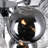 10 Light Modern Flush Mount Ceiling Light – Chrome Finish with Tinted Glass Globes and Energy-Efficient LED Lighting, 25-Inch Diameter