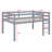 Wood Loft Bed With Ladder-1397108031