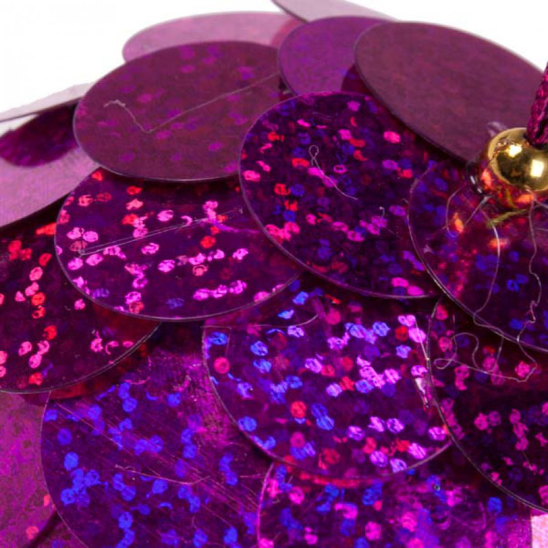 8cm Bauble, Fuschia