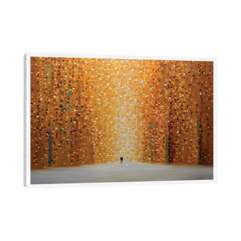 Sunset And You by Ekaterina Ermilkina - Painting on Canvas, White Framed, 66.04 cm H x 45.72 cm W
