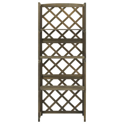 Miacomet 140cm H x 55cm W Solid Fir Wood Lattice Panel Trellis
