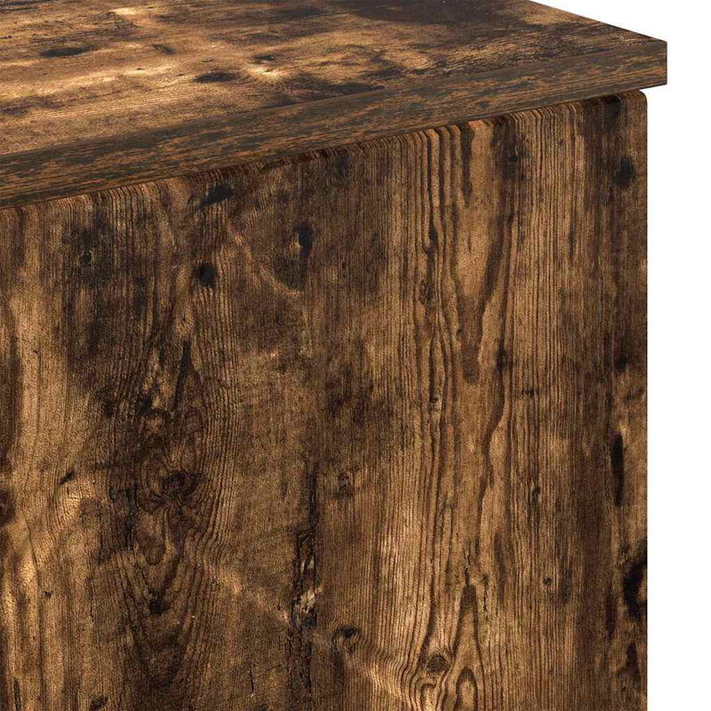 60cm Bathroom Vanity Base Only, Smoked Oak