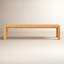 Baldemar 71" Solid Oak Bench-101668785