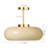 1 - Light Copper Dome Pendant Beige-400634014