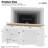 Rustic Two-Tone 63" TV Stand With Adjustable Shelves, Drawers & Multi-Use Storage-428772259