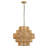 6 - Light Dimmable Hand-woven Rattan Tiered Chandelier