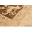 Tapis de bois one-of-kind-noué la 2010 ushak beige/brun 8 pi 1 po x 10 pi zone de laine 3 po Bellana