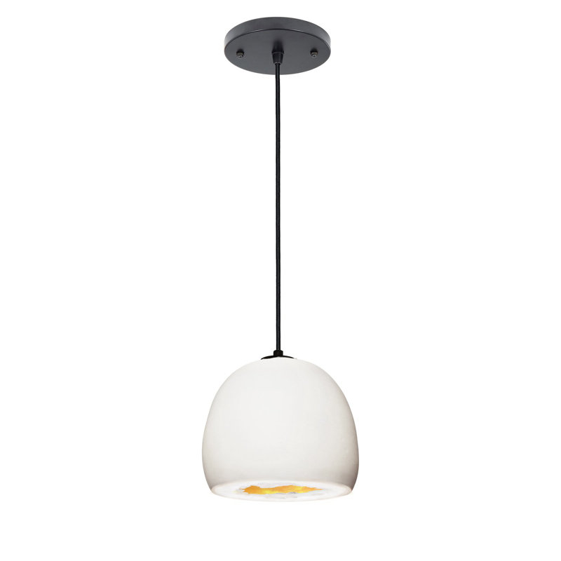 Geode 1 - Light Pendant, Matte White, Black