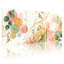 Abstrait art floral aquarelle sur toile tendue ensemble de 3 pour salon chambre à coucher-2054507587