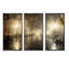 Night Alley with Lights - Ensemble d'art mural sur toile encadré paysage de 3-1334179914-1334179924