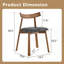 Ensemble de 2 chaises en bois massif