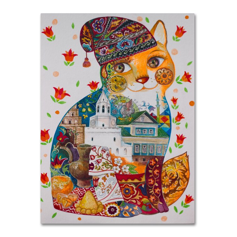 Ebern Designs 'Kazan Kot' Graphic Art Print on Wrapped Canvas - Wayfair ...