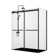 Spezia 64.6'' W 76'' H Semi-Frameless Rectangle Reversible Shower Enclosure
