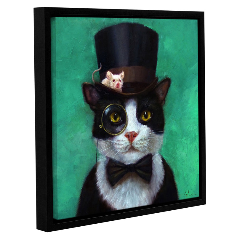 «Tuxedo Cat» par Poynor, impression sur toile encadrée, H 14 po x l 14 po x P 2 po