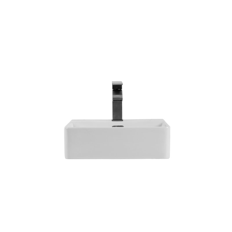 Modern Ceramic Countertop Basin For Bathroom - White Finish Bathrooms Practical Sink
