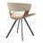 Hozaifa Upholstered Dining Chair With Curved Open-Back Design And Powder-Coated Iron Legs Twedt Collection-1117490825-1130399067