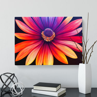 Dreamy Daisy Flower - Wrapped Canvas