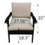 Chaises de patio avec coussins détachables et design d'extérieur élégant 5