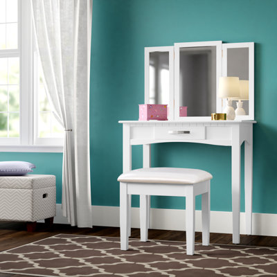 Ensemble coiffeuse avec miroir Longfellow