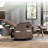 Norvis 29.5" Wide Modern Refined Linen Upholstered Standard Swivel Manual Recliner-557812736