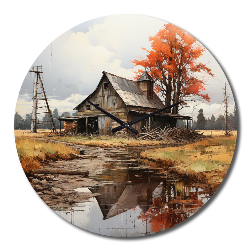 Metal Wall Clock, Large