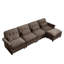 Canapé modulable 4 places avec 1 pouf-1321494449