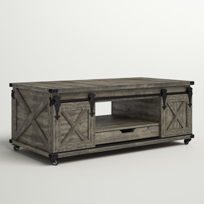 Table basse à roulettes avec rangement Howden