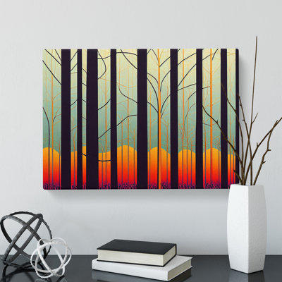 Deco Spring Forest Vol.5 Abstract - Wrapped Canvas