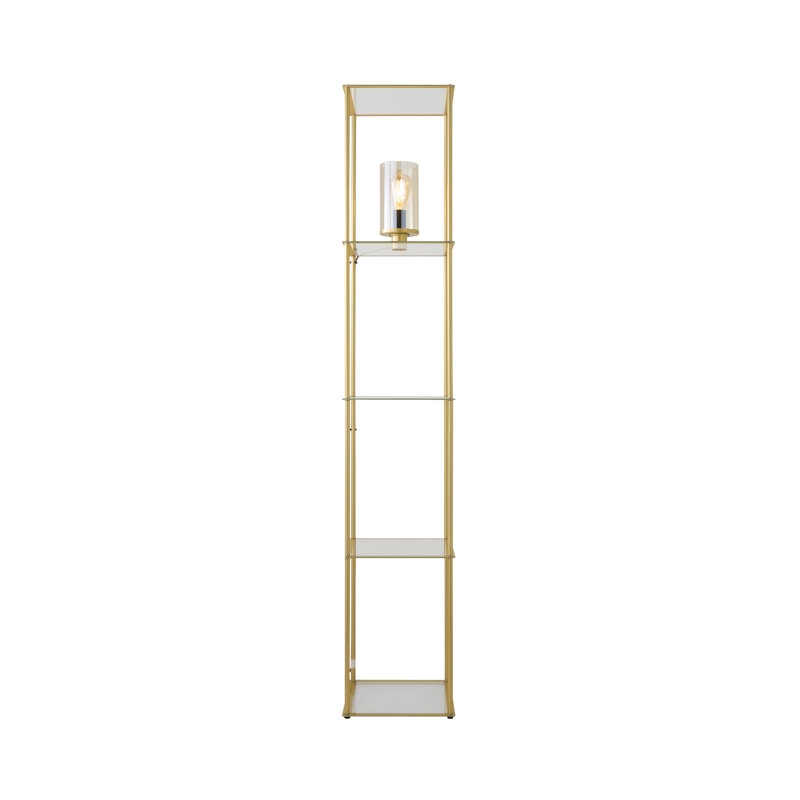 Reselva 169cm Traditional Floor Lamp, Black