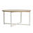 Gateshead Jamestown Round Coffee Table Rustic Wood Grain and Metal-266453478