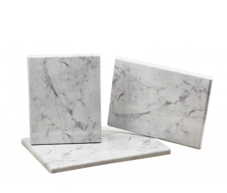 Carrara Marble Melamine Serving Boar, 5 x 12 x 7
