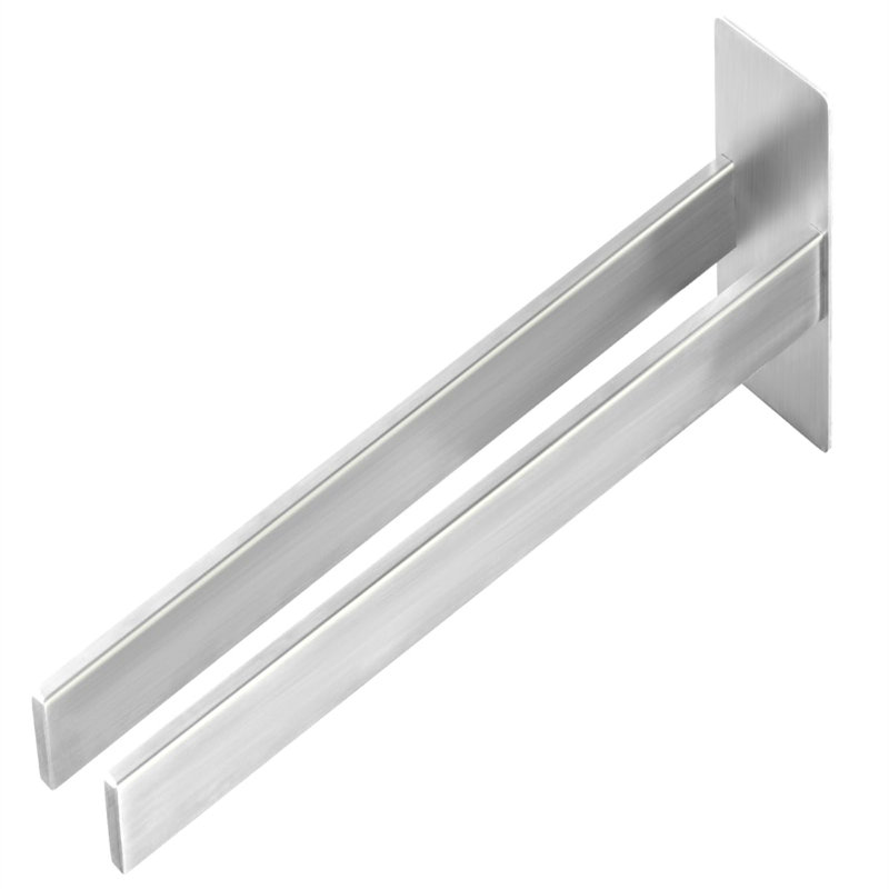Ceara 7.6cm Wall Towel Bar, Silver