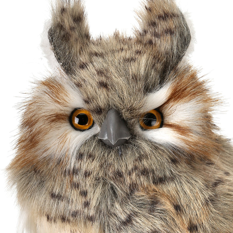 Figurine hibou moucheté