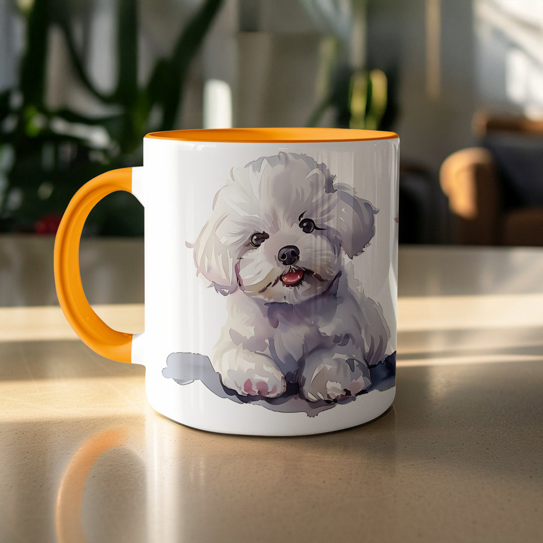 Set of 3 – Watercolor Basset Griffon Design 11oz Coffee Mug