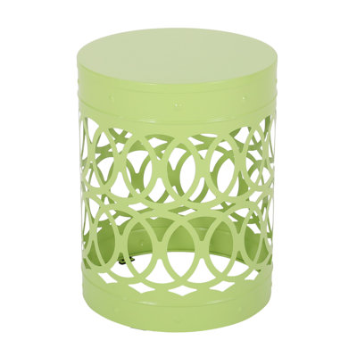 Outdoor End Table - Large. Modern Cut Table. Powder-Coated Frame. No Assembly. 13.42" X 17.63". 4.54 Lb. Weight Large Side W D 17.63" H. Lb