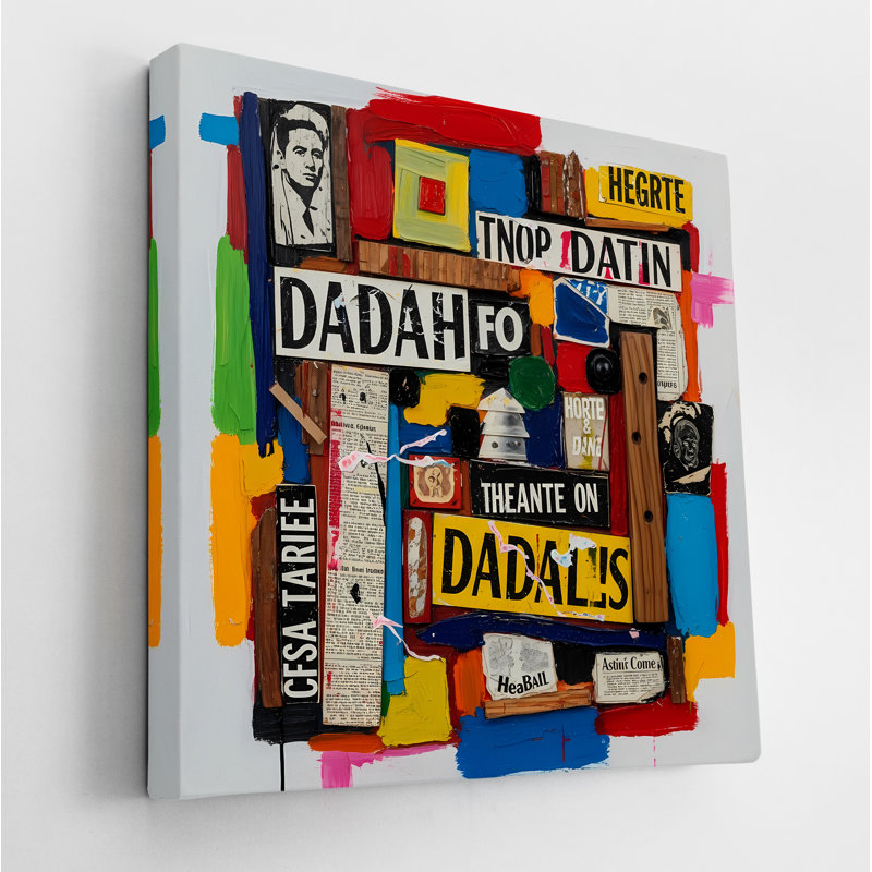 Dada Collage I, 24" H x 24" W