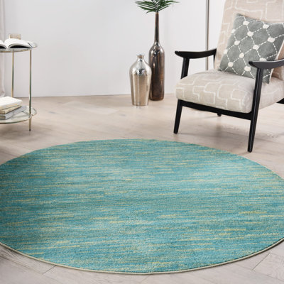Tapis bleu / vert Nourison Essentials