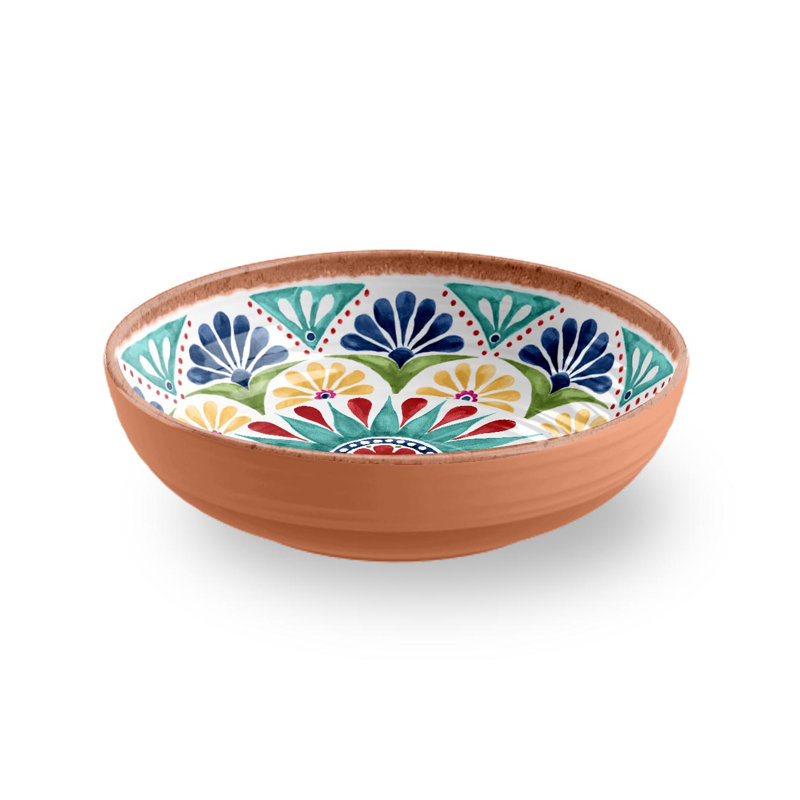 Eddie Medallion Melamine Salad Bowl