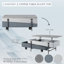 Table basse haute brillance avec plateau relevable