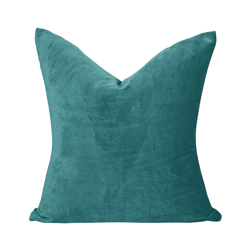 Matte Velvet Cushion Cover - 1 Pc, 41cm x 41cm, Sky