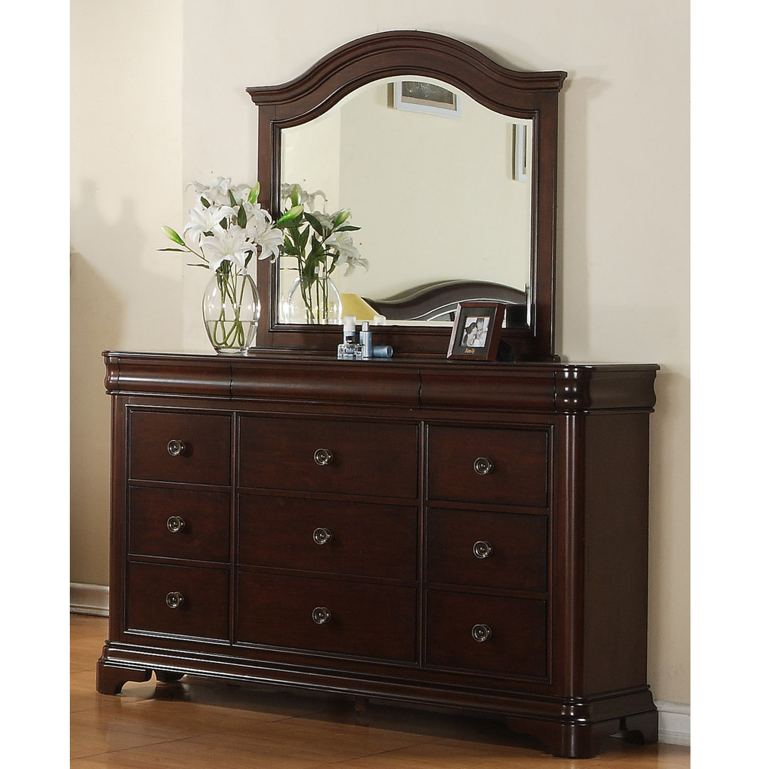 Altigarron Solid Wood 65'' W 9 - Drawer Dresser Lark Manor™