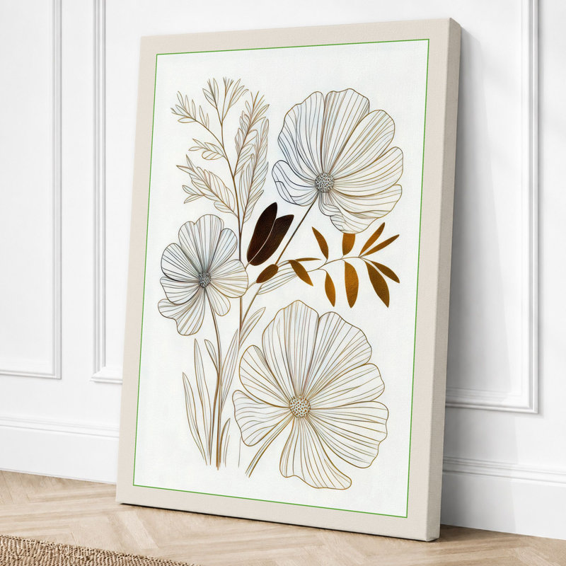 Specimens Botanical - Wrapped Canvas, 36x24 - 91.4 x 61.0 cm, Cream Border