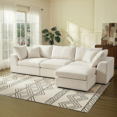 Sofa avec repose-pieds