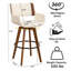 Tabourets pivotants rembourrés en similicuir Modern-1436177525-1436177513