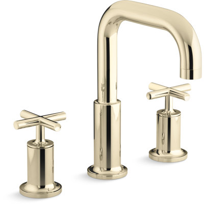 Purist Deck Bath Faucet Trim with Cross Handles