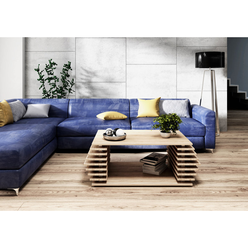 Malcolm Floor Shelf Coffee Table, Sonoma