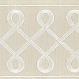 Oriana Soutache Embroidered Cotton Blend Fabric